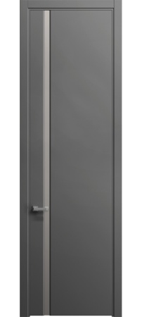 Межкомнатная дверь SKYLINE 104 Шелк, (331) Грифельный шелк, 600/700/800*2300 мм. «Sofia» в Ярославле